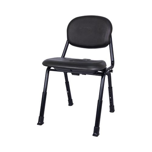 ユニプラス コンパクトシャワーチェア(スマートタイプ)/【BSU16 ブラック】×1組/業務用/新品/小物送料対象商品