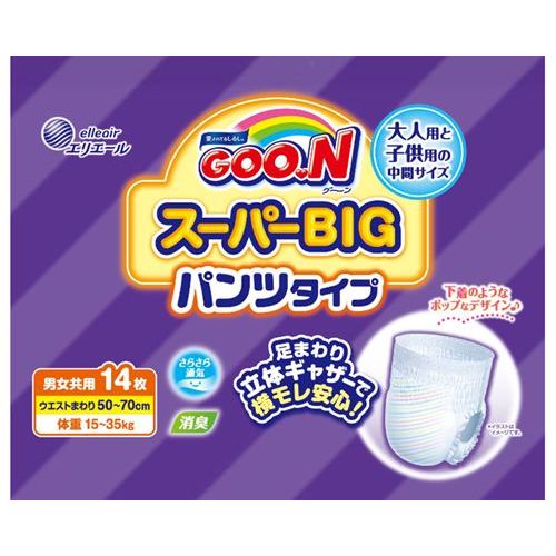 グーン スーパーBIG パンツタイプ/【20753859 14枚】×6組/業務用/新品/小物送料対象商品