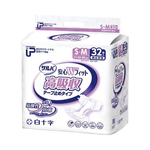 P.U サルバ 安心Wフィット高吸収テープ S-M/【35610 32枚】×2組/業務用/新品/小物送料対象商品