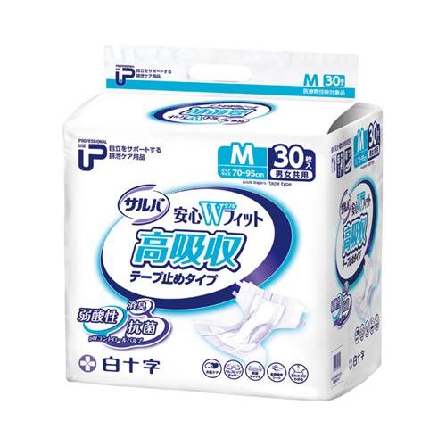 P.U サルバ 安心Wフィット高吸収テープ M/【35611 30枚】×2組/業務用/新品/小物送料対象商品