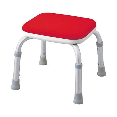 安寿 シャワーベンチMini-S 背なし/【536-213 レッド】×1組/業務用/新品/小物送料対象商品