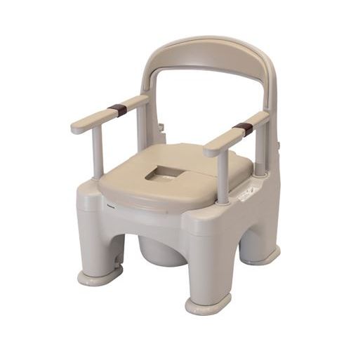 携帯型室内用便器  座楽 ラフィーネ/【PN-L30200BE 標準尺度手合い(可塑性物質便座) ベージュ】×1組/御勤め用/新品/貨物輸送無料