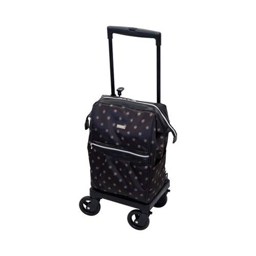 旋律 スムーズグランデ/【花柄点点黒茶】×1組/お役目用/新品/小物貨物輸送客体商いもの