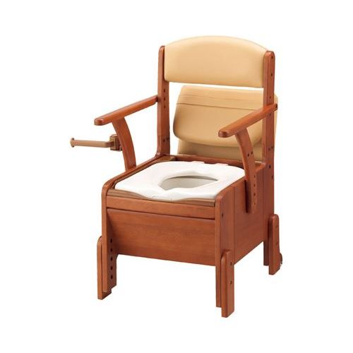安寿 家具調室内用便器 パウダーコンパクト/【533-670 標準尺度便座】×1組/御勤め用/新品/貨物輸送無料