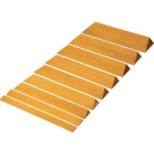 木製 滑りにくいスロープ 長さ80×奥行12×高さ2.9cm/【S-29 ダーク】×1組/業務用/新品/小物送料対象商品