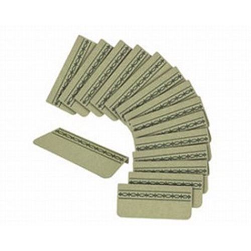 コーナー付階段マット スベリ止め付(15枚入)/【KA-41 グリーン】×1組/業務用/新品/小物送料対象商品