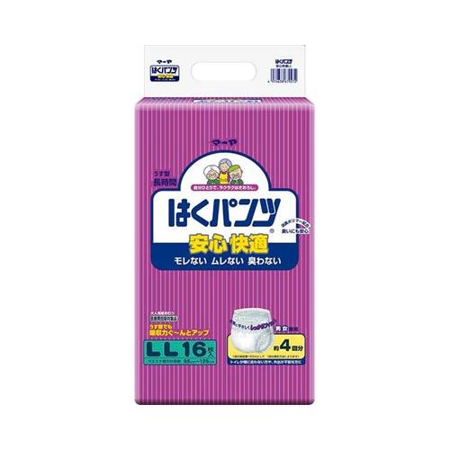 マーヤ はくパンツ 安心快適 LL/【3070228 16枚】×6組/業務用/新品/送料無料