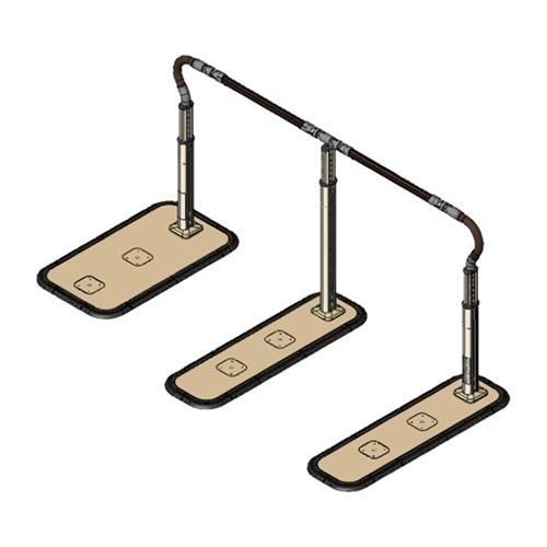 御拾い受け支える手摺りスムーディ ロング1700手合い/【XPN-L80623 片手摺り】×1組/御役目用/新品/貨物輸送無料