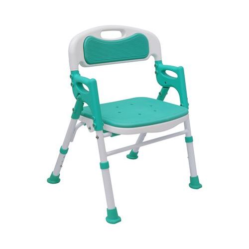 折りたたみシャワーチェアー楽湯SA/【7650 ライトグリーン】×1組/業務用/新品/小物送料対象商品
