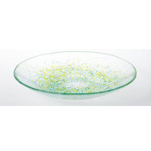 WA322 【オリエント佐々木瑠璃】 麺皿(緑) φ240粍 /お役目用/新品/小物貨物輸送客体商いもの