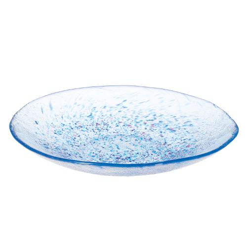 WA323 【オリエント佐々木瑠璃】 麺皿(青) φ240粍 /お役目用/新品/小物貨物輸送客体商いもの