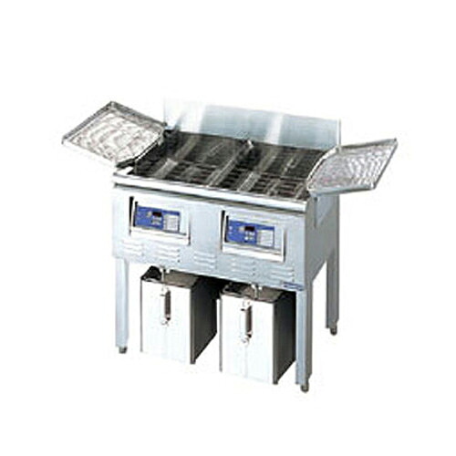 MSF-18KW IHフライヤー 21L&times;2（スタンドタイプ) 2槽式 幅870&times;奥行600&times;高さ800 (mm) 【業務用/新品】【送料無料】｜厨房機器と店舗用品 TENPOS