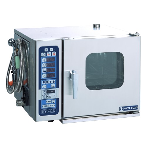SCOS-212RL-L(R) 【ニチワ電機】灯し火スチームコンベクションオーブン 卓上印字機 幅530×奥ぶかさ470×高さ390粍 (50/60サイクル)【お役目用/新品】【貨物輸送無料】