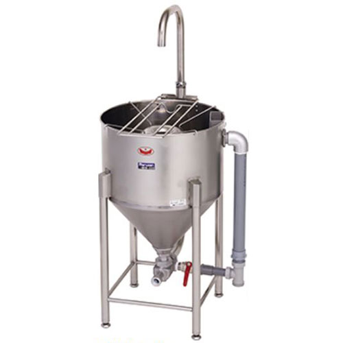 【お役目用/新品】【マルゼン】下がき式水圧洗米機 MRW-D28 幅560×奥ふかさ585×高さ（全高）800(1200)粍【貨物輸送無料】