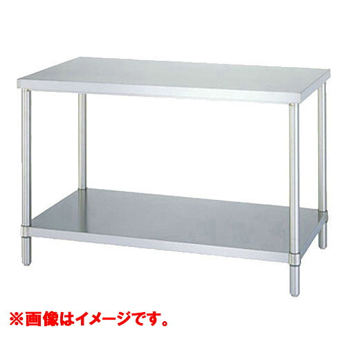 型式：WBN-12090【シンコー】アジャスト付･ベタ棚仕様　作業台　奥行：900mm　【業務用/新品】【送料無料】【組立式】｜厨房機器と店舗用品 TENPOS
