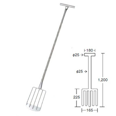 EBM 18-8 共柄 滋養物供給用 熊手民俗音楽 金具付/御役目用/新品/小物貨物輸送客体商いもの 調理器具・製菓器具-キッチン用品・食器・調理器具