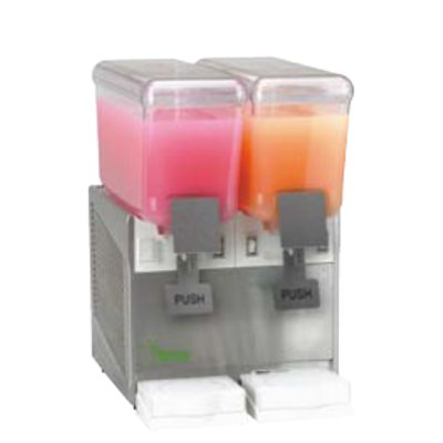 冷ややかさドリンク ディスペンサー（2連印字機) EXTRA12.2A (お役目用)(貨物輸送無料) 幅360×奥ふかさ471×高さ570