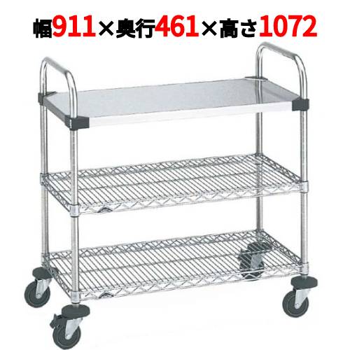 【御役目用/新品】スーパーエレクターカート UTT手押し車1型 NUTT2 幅911×奥ふかさ461×高さ1072【貨物輸送無料】