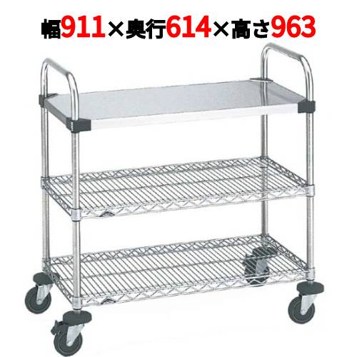 【御役目用/新品】スーパーエレクターカート UTT手押し車2型 NUTT4-S 幅911×奥ふかさ614×高さ963【貨物輸送無料】