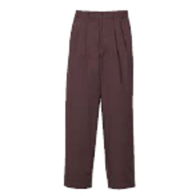 ツータックパンツ(女性用) KP002L-6 茶 13号/プロ用/新品 /小物送料対象商品