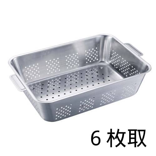 バット UK 18-8 野菜水切りバット 手付 6枚取/業務用/新品/小物送料対象商品/テンポス｜厨房機器と店舗用品 TENPOS