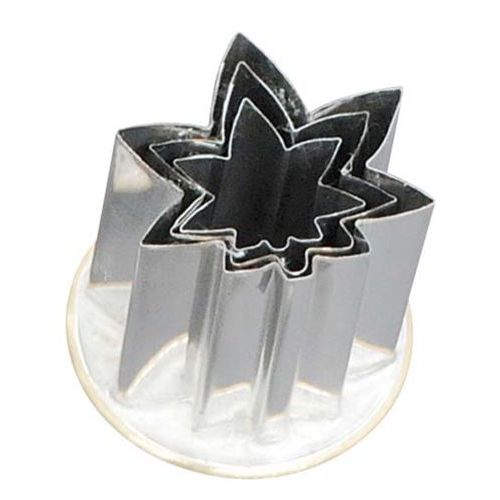 18-8 渕付抜型 紅葉 3pcs/プロ用/新品/小物送料対象商品