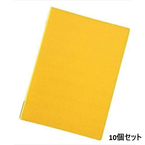 【10セット】えいむ 高級ソフト合皮メニュー LB-802 中 イエロー/B5サイズ /業務用/新品/送料無料