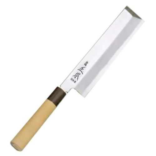 本霞(玉白鋼) 東形薄刃 19.5糎【貨物輸送無料】【御役目用】