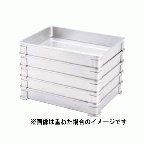 ナカオ アルマイト そば兼用餃子バット 大 幅400×奥行300×高さ50 板厚:1.0mm/業務用/新品/小物送料対象商品/テンポス