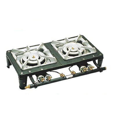 MD-702 アサヒサンレッド ガステーブルコンロ 2連 13A 幅560×奥行300×高さ150(mm)【業務用/新品】【送料別】