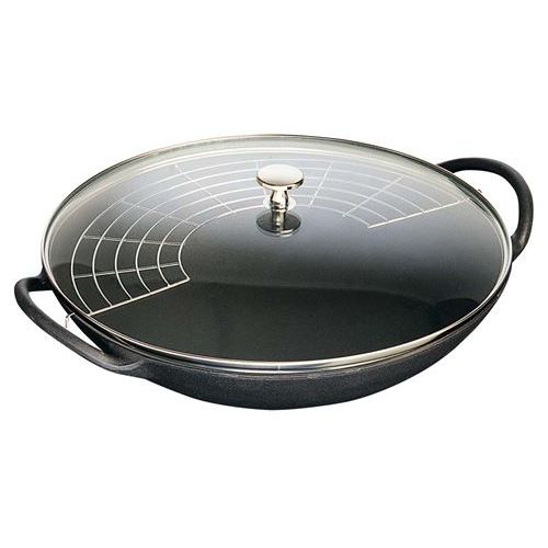 ストウブ ウォック 37cm ブラック 40509-398/業務用/新品/送料無料|厨房機器と店舗用品 TENPOS