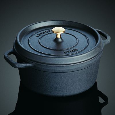 【家庭用】ストウブ ピコ・ココット 丸(黒)40509-863 30cm/業務用/新品/送料無料