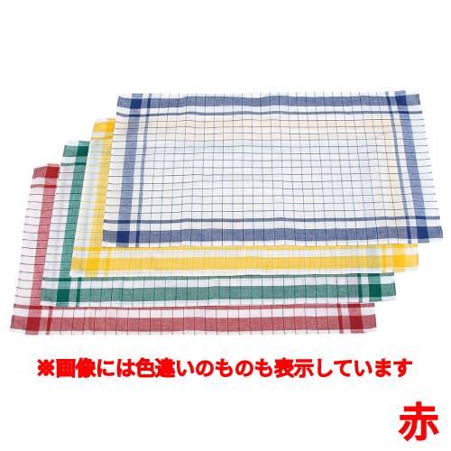 半麻ダスター(12枚入) 赤/御役目用/新品/小物貨物輸送客体商いもの