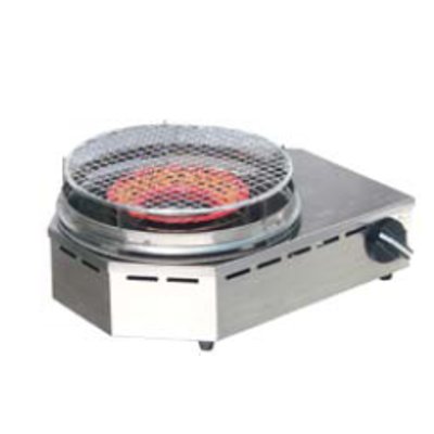 KSR-NK 建厨 パウダーコンパクト焼物コンロ LP 幅350×奥ぶかさ260×高さ147(粍)【お役目用/新品】【貨物輸送別】