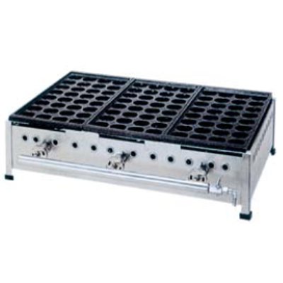 ジャンボ たこ焼台 32穴 323S 3連 LP 【業務用】【送料別】【プロ用】 /テンポス