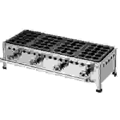 たこ焼台セット 15穴 154S 4連 LP 【業務用】【送料無料】【プロ用】 /テンポス｜厨房機器と店舗用品 TENPOS