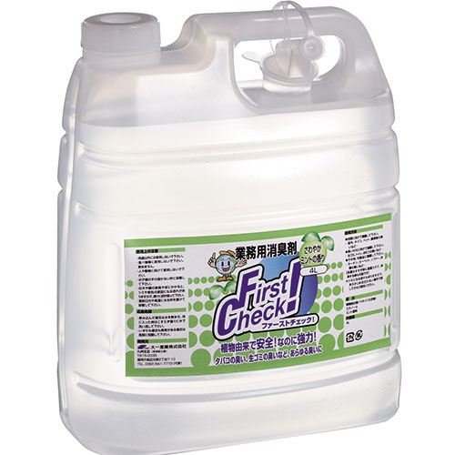 ファーストチェック！ サワヤカミントノ香リ 4L 4本入(プロ用万能消臭剤)/プロ用/新品/小物送料対象商品