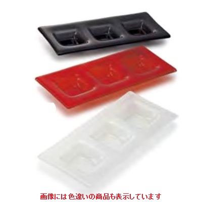 ポルカ ディバイド プレート (3hole) レッド Polka /8入｜厨房機器と店舗用品 TENPOS