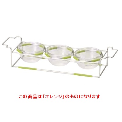 ボール ワイヤースタンドセット ｗｉｔｈ ボール１２ｃｍ（ガラス）＿オレンジ Ｂａｎｑｕｅｔｗａｒｅ業務用/新品/小物送料対象商品