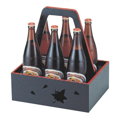 酒運び 6本用ビール運び 黒天朱/業務用/新品/小物送料対象商品｜厨房機器と店舗用品 TENPOS