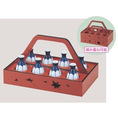 酒運び 8本用酒運び 朱天黒/業務用/新品/小物送料対象商品｜厨房機器と店舗用品 TENPOS