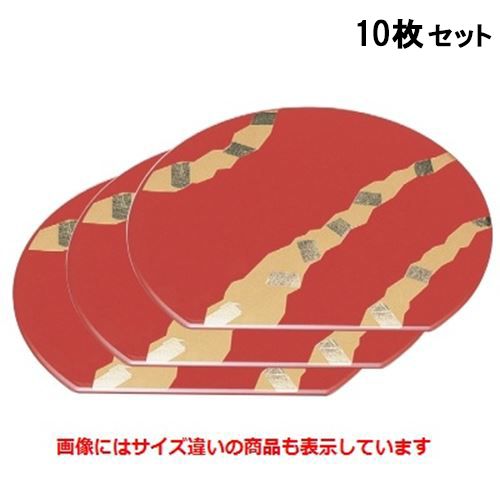 【10セット】御膳 半月敷膳朱流水金箔/黒塗尺1寸 /業務用/新品/送料無料｜厨房機器と店舗用品 TENPOS
