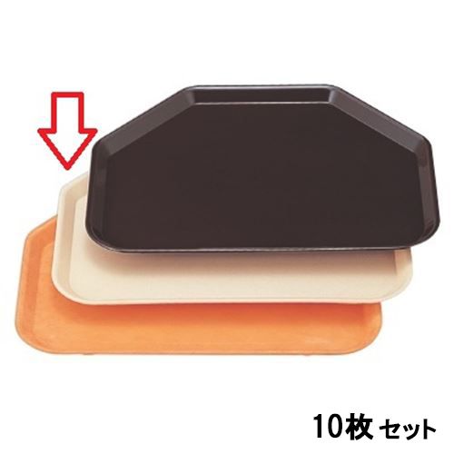 【10セット】トレー 六角トレーアイボリー /業務用/新品/小物送料対象商品