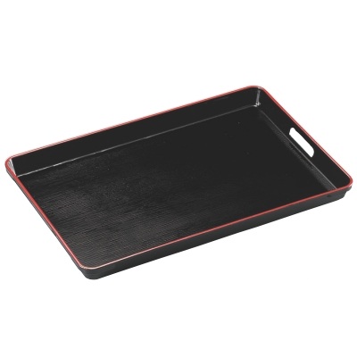 お盆 2尺木目脇取盆黒天朱 NS加工 /業務用/新品/小物送料対象商品