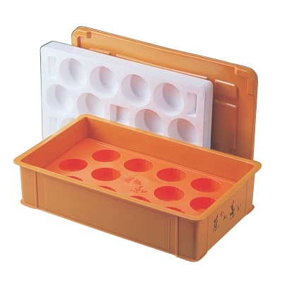 入れもの 入れもの茶碗蒸し12ヶ入 幅650 奥ふかさ405 高E2:E106体穴内寸88φ×52・蓋穴内寸104φ×5/御役目用/新品/小物貨物輸送客体商いもの