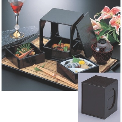 おせち 弁当箱 野立て重箱(オプション別) 幅150 奥ぶかさ150 高さ180/お役目用/新品/小物貨物輸送客体商いもの/テンポス