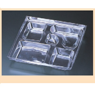 弁当箱 8.5寸澄み切った間仕切り(2000枚入)/御勤め用/新品/貨物輸送無料