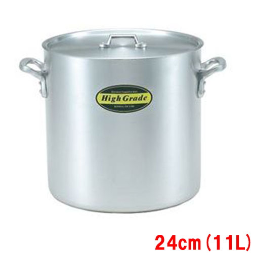 ハイグレード アルミ寸胴鍋 目盛付 24cm(11L) /業務用/新品/小物送料対象商品｜厨房機器と店舗用品 TENPOS
