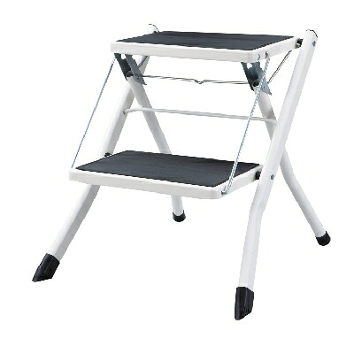 ステップ台 脚立 はしご 【アシスタ】 PC-334WH W42×D48×H43cm / 折りたたみ時:W42×D5×H56cm 6入/新品/送料別|厨房機器と店舗用品 TENPOS