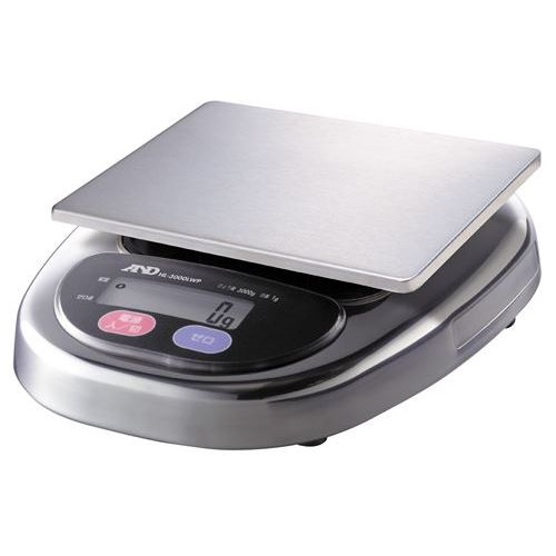 A&D 防塵・防水デジタルはかり HL-3000LWP(ひょう量:3000g 最小表示:1g)/業務用/新品/小物送料対象商品